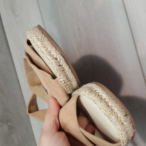 Splendid Womens Tereza Espadrille Lace Up Gladiator Suede Flats sandals sz 9.5 - Picture 4 of 12